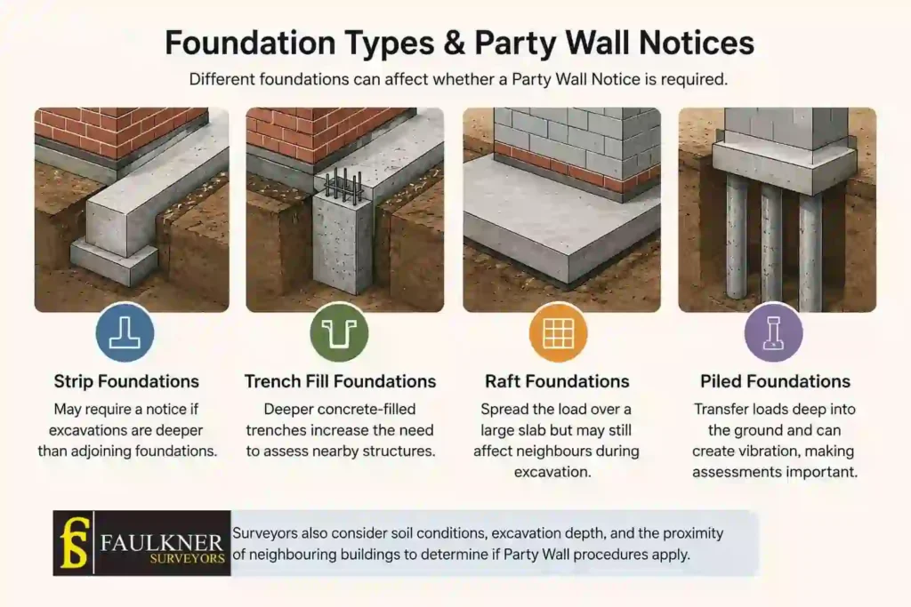 How Do Construction Methods Affect Party Wall Requirements? A Homeowner’s Guide 1 How Do Different Foundation Types Influence Party Wall Notices Tonbridge?